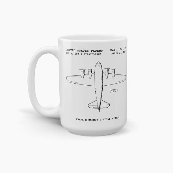 Boeing 307 Stratoliner Aircraft Coffee Mug; Aviation Drinkware