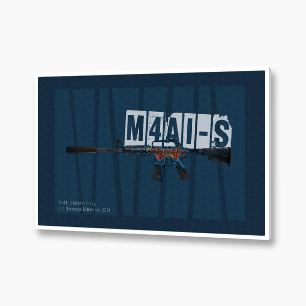  Counter-Strike: Global Offensive - M4A1-s Masterpiece Poster