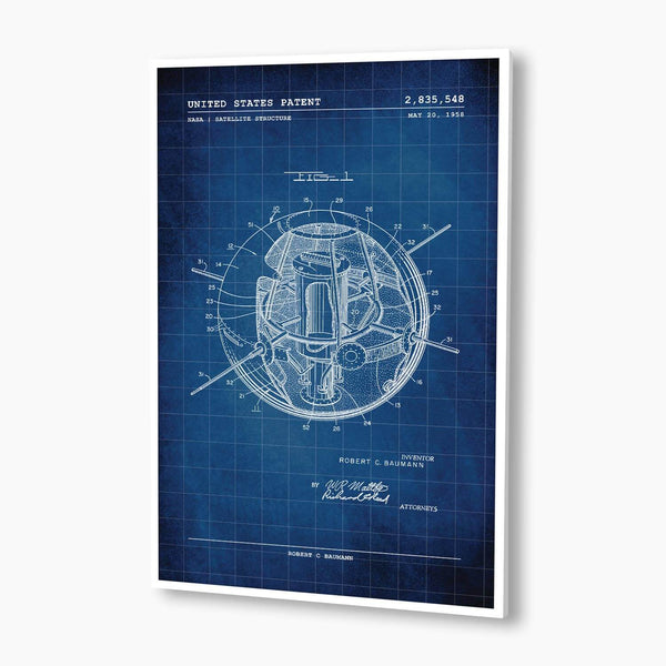 NASA Satellite Patent Poster