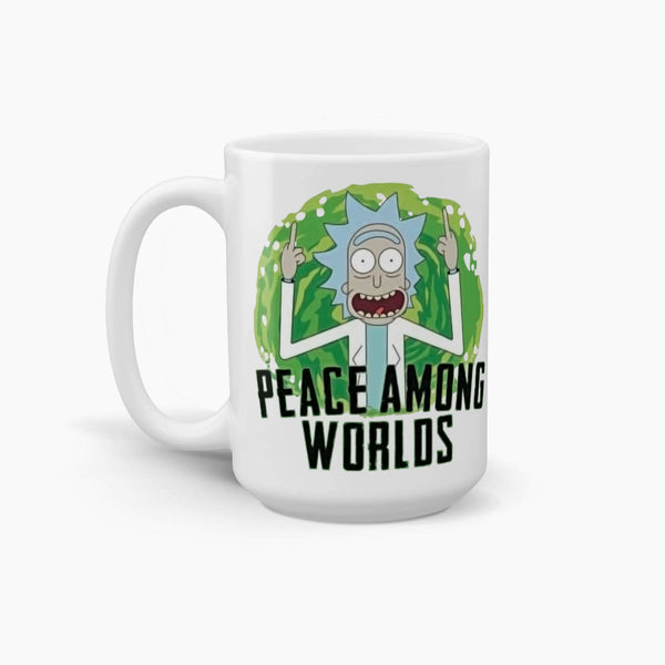 Rick and Morty - Peace Among Worlds Coffee Mug; Pop Culture Drinkware