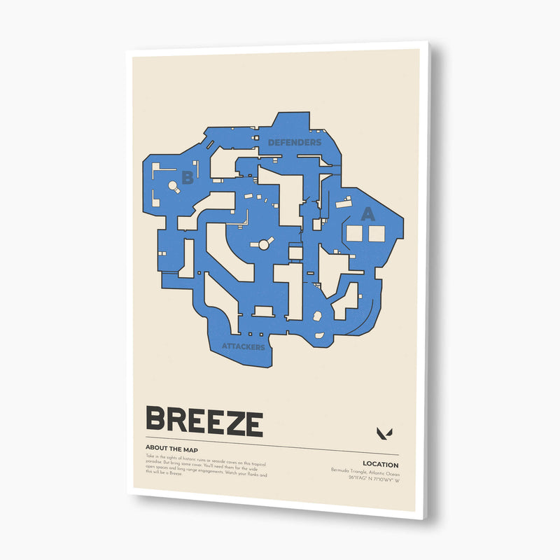 Valorant - Breeze Map Poster; Gaming Poster