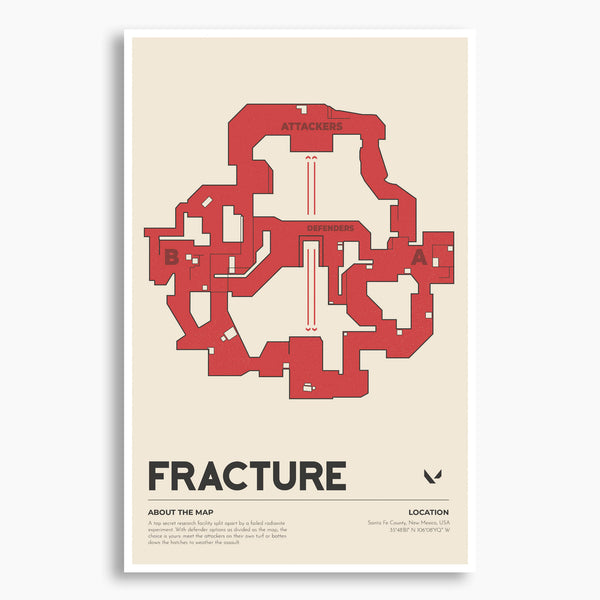 Valorant - Fracture Map Poster; Gaming Poster