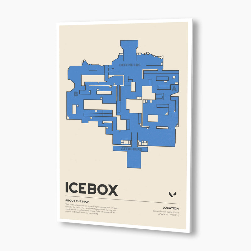 Valorant - Icebox Map Poster; Gaming Poster
