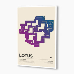 Valorant - Lotus Map Poster; Gaming Poster