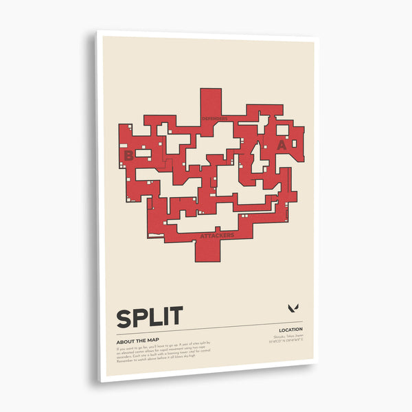 Valorant - Split Map Poster; Gaming Poster