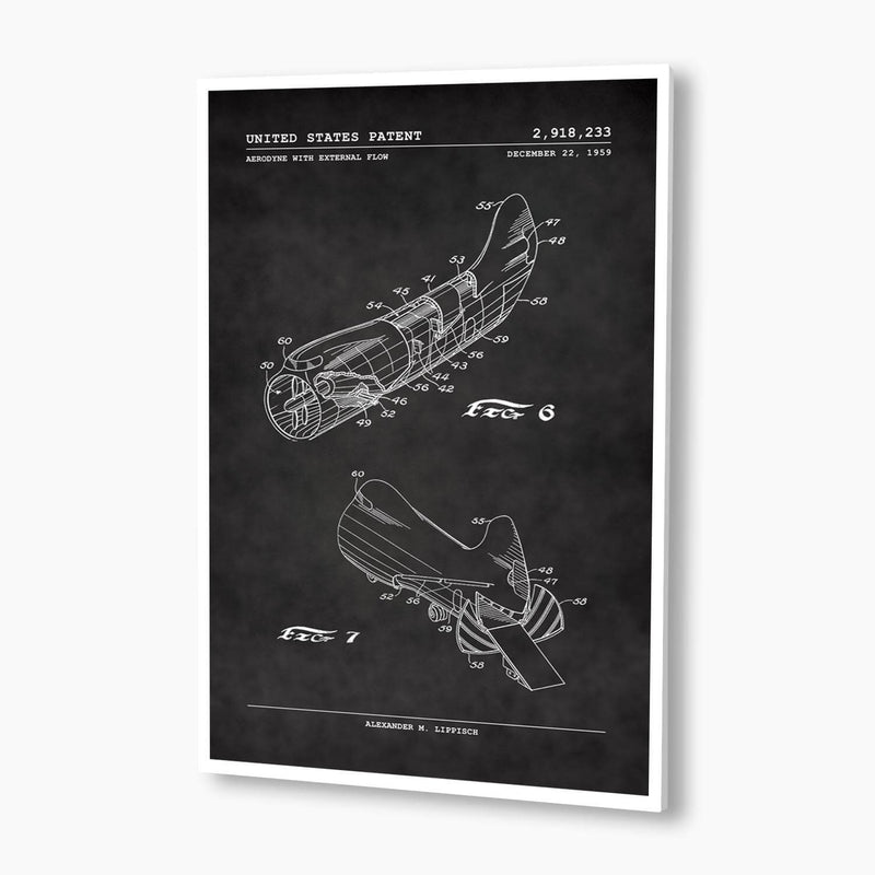 Aerodyne Test Plane Patent Poster; Patent ArtworkAerodyne Test Plane Patent Poster; Patent Artwork
