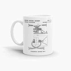 Alexander Graham Bell Telephone Coffee Mug; Patent Drinkware