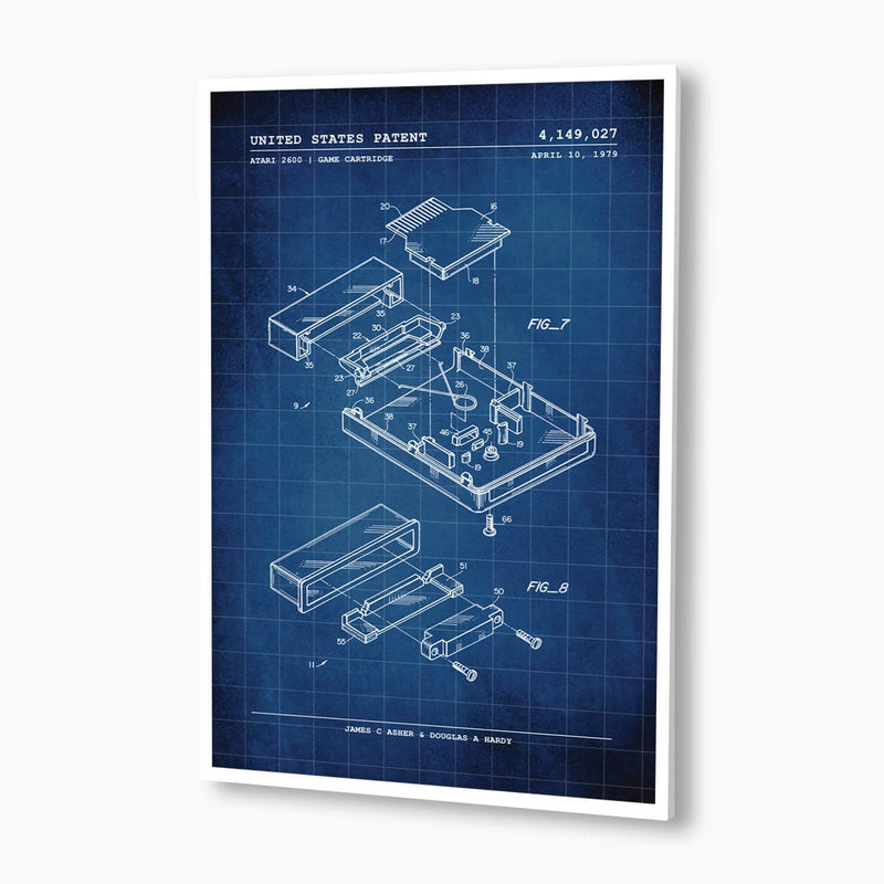 Atari 2600 Game Cartridge Patent Poster; Patent Artwork