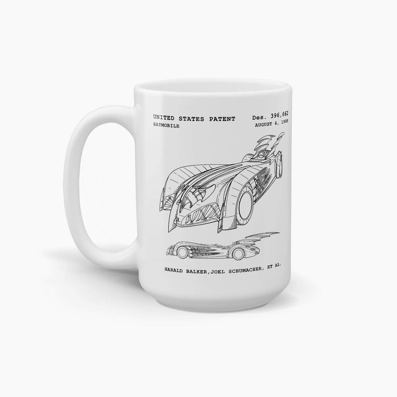 Batmobile Patent Coffee Mug; Entertainment Drinkware