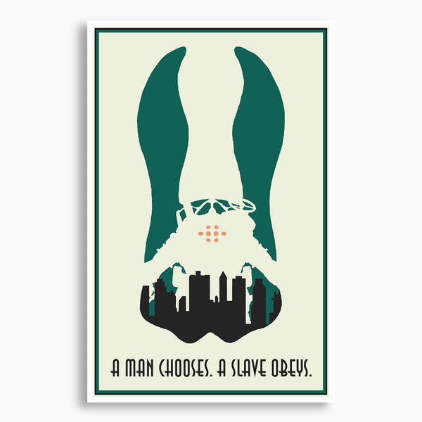 Bioshock - A Man Chooses, A Slave Obeys Poster; Gaming Artwork