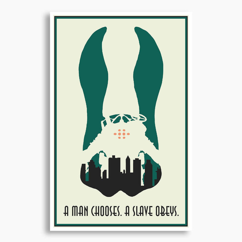 Bioshock - A Man Chooses, A Slave Obeys Poster; Gaming Artwork