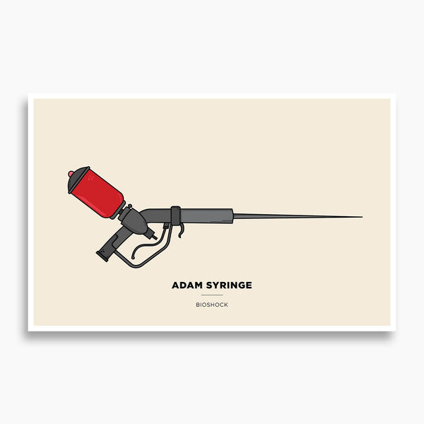 Bioshock - Adam Syringe Illustration Poster