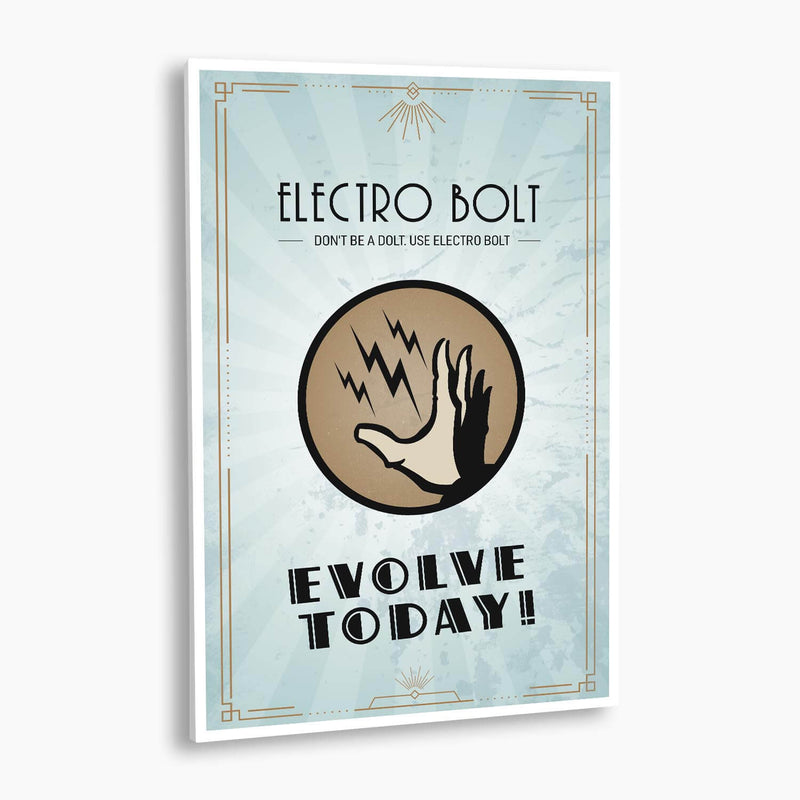 Bioshock - Electrobolt Plasmid Poster; Gaming Artwork