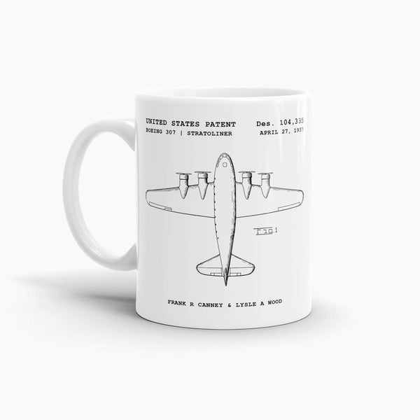 Boeing 307 Stratoliner Aircraft Coffee Mug; Aviation Drinkware