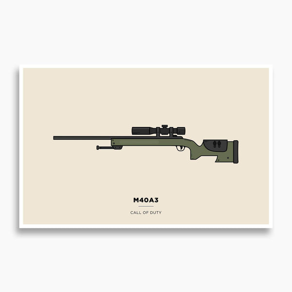 Call of Duty - M40A3 Illustration Poster