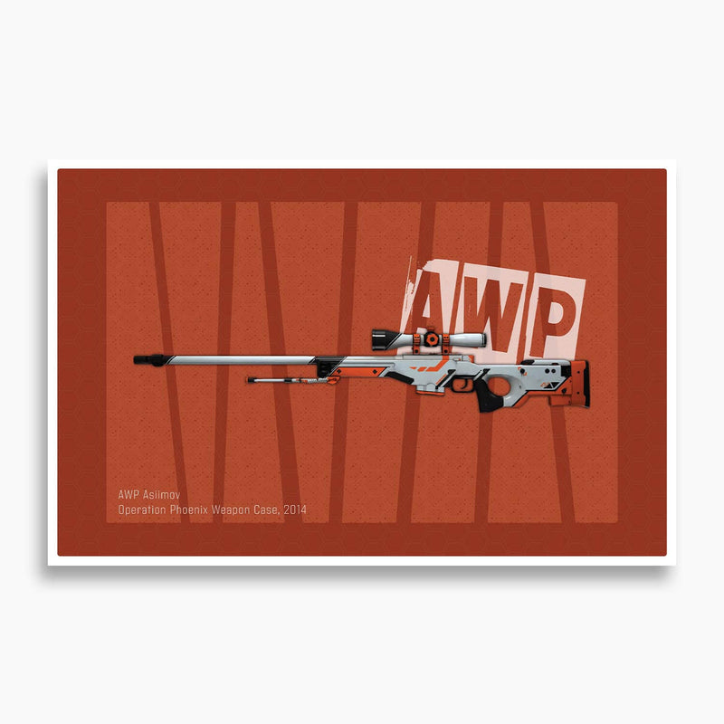 Counter-Strike: Global Offensive - AWP Asiimov Poster