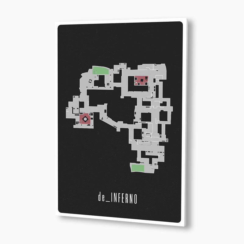 Counter-Strike: Global Offensive - de_Inferno Map Poster