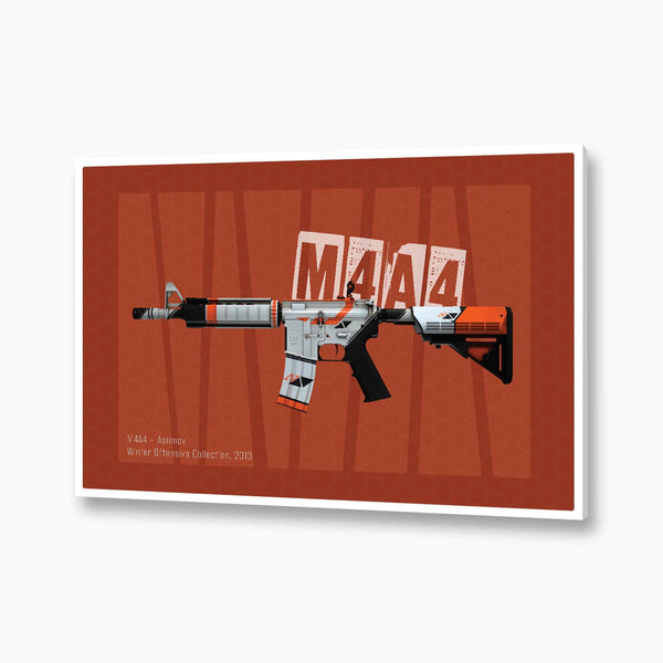 Counter-Strike: Global Offensive - M4A4 Asiimov Poster