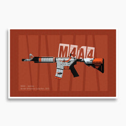 Counter-Strike: Global Offensive - M4A4 Asiimov Poster
