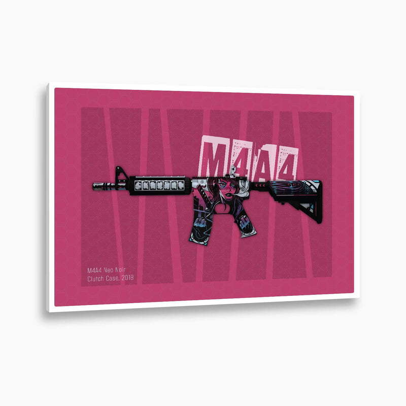 Counter-Strike: Global Offensive - M4A4 Neo Noir Poster