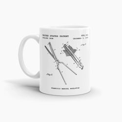 Curling Iron Patent Coffee Mug; Patent Drinkware
