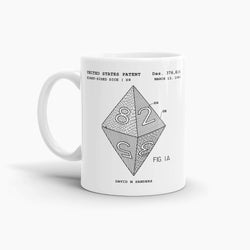 D8 Dice Patent Coffee Mug; Patent Drinkware