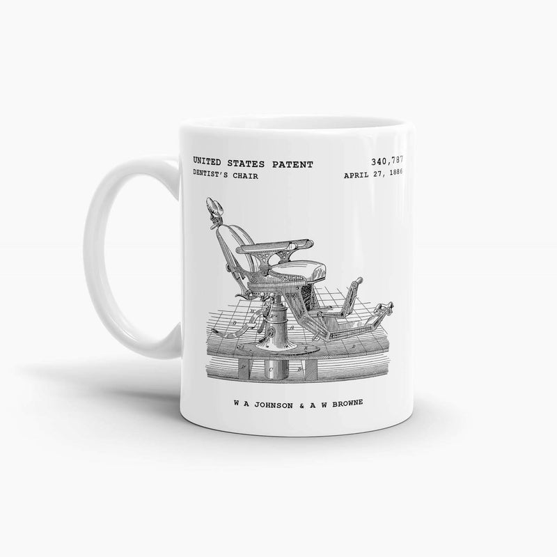 Dentist's Chair Coffee Mug; Premium Patent Mugs