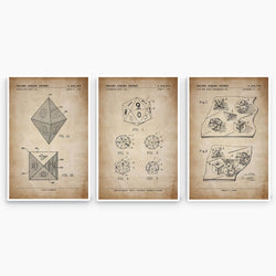 Dungeons and Dragons Patent Poster Collection; Patent Artwork