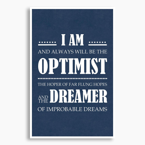 Doctor Who - I Am The Optimist Poster