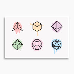 Dungeons and Dragons - Polyhedral Dice Set Poster