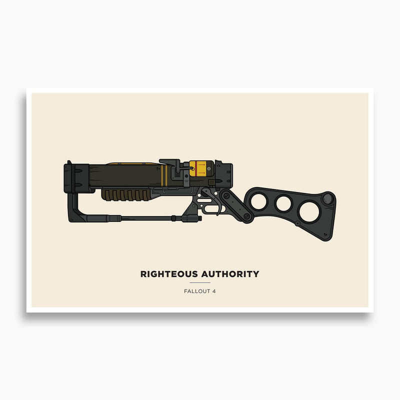 Fallout - Righteous Authority Vector Illustration Poster
