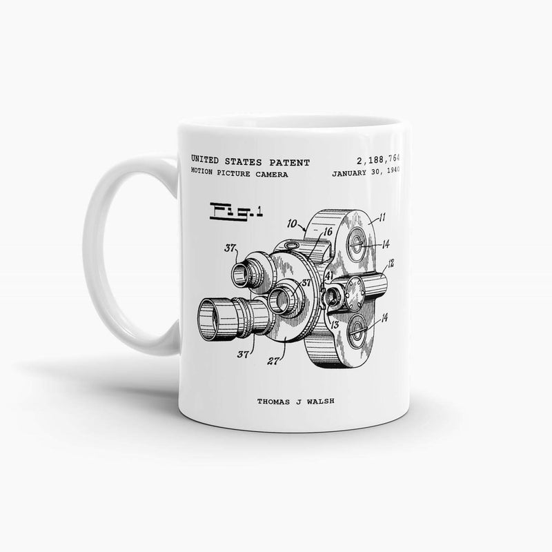 Film Camera Patent Coffee Mug; Entertainment Drinkware