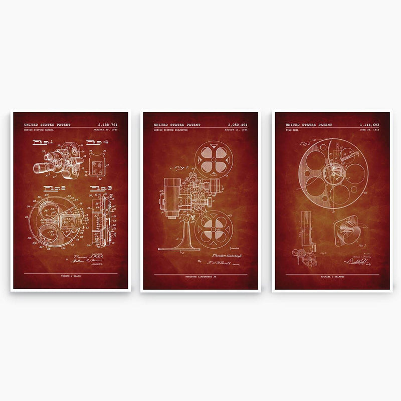 Film Patent Poster Collection; Patent Artwork