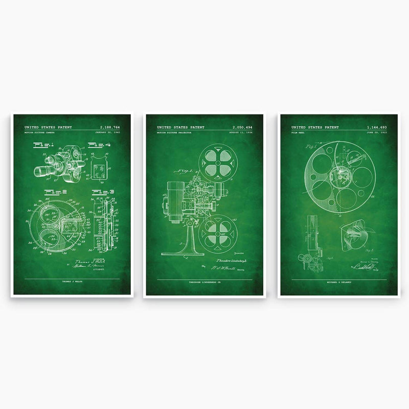 Film Patent Poster Collection; Patent Artwork