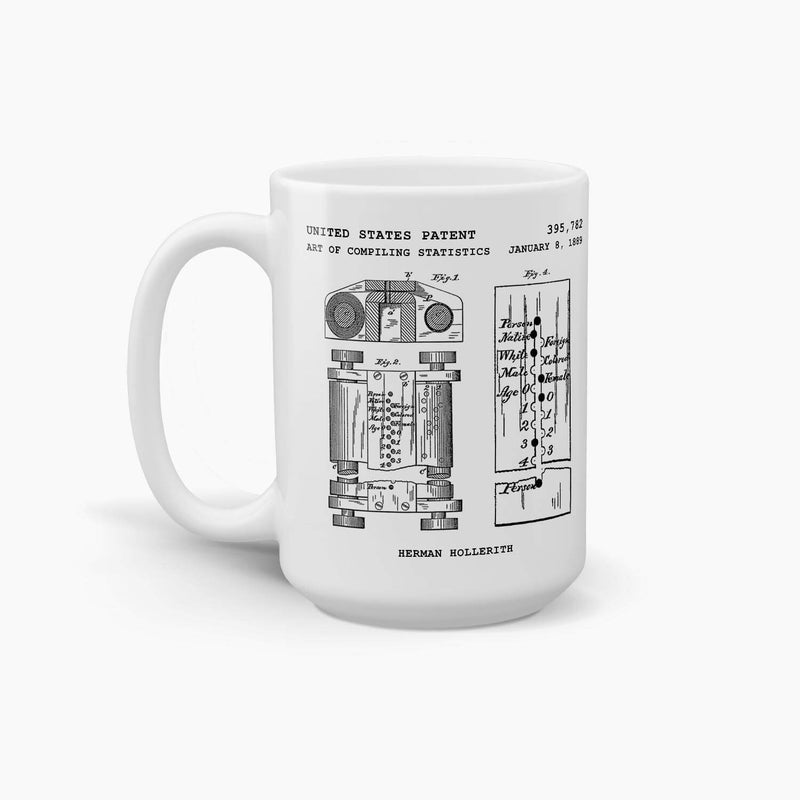 First Computer Patent Coffee Mug; Patent Drinkware