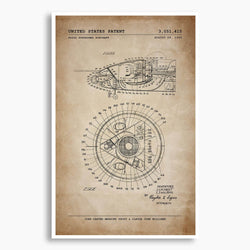 Fluid Sustained Aircraft Patent Poster; Patent Artwork