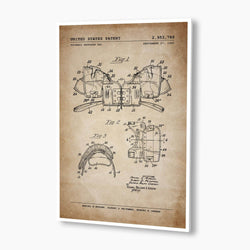 Football Shoulder Pads Patent Poster; Patent Artwork