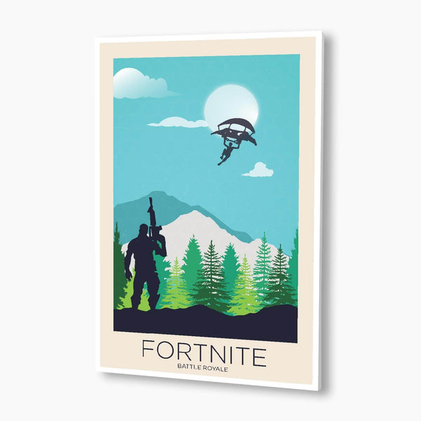 Fortnite - Battle Royale Landscape Illustration Poster