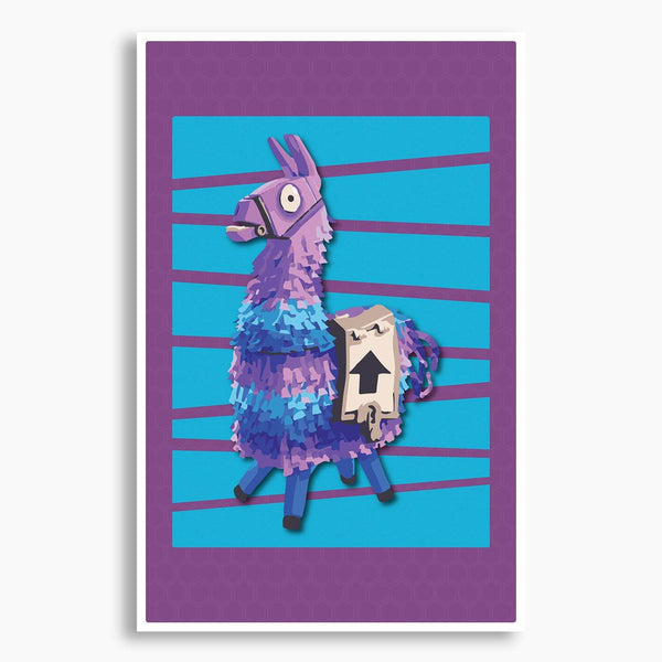 Fortnite - Supply Llama Illustration Poster