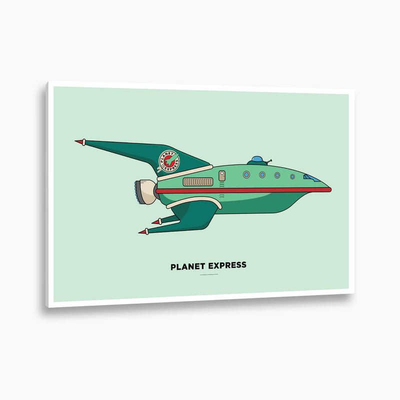 Futurama - Planet Express Ship Vector Illustration Poster