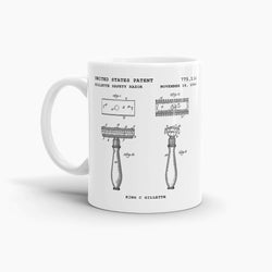 Gillette Safety Razor Patent Coffee Mug; Patent Drinkware
