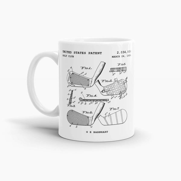 Golf Iron Patent Coffee Mug