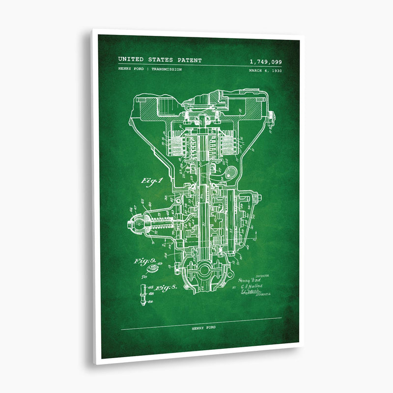 Henry Ford Transmission Patent Poster; Patent Artwork