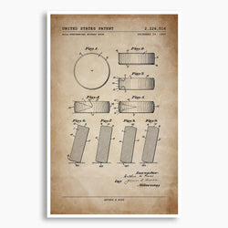 Hockey Puck Patent Poster; Patent Artwork