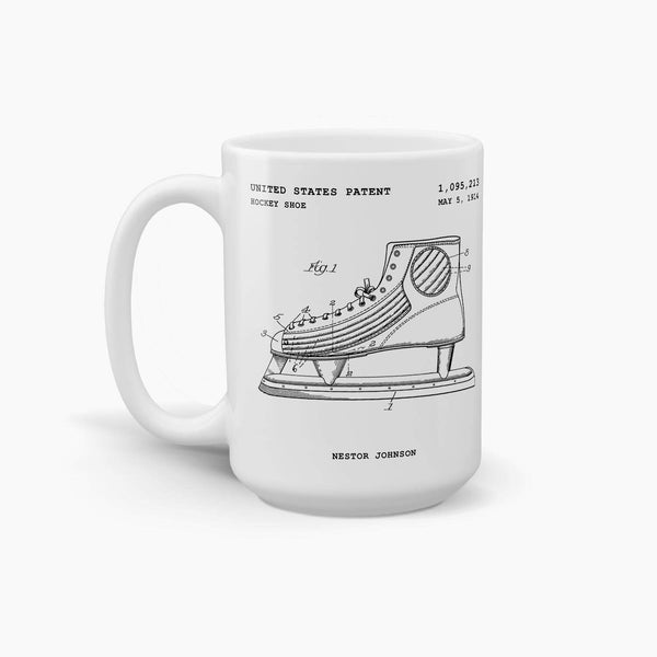 Hockey Shoe Patent Coffee Mug; Patent Drinkware