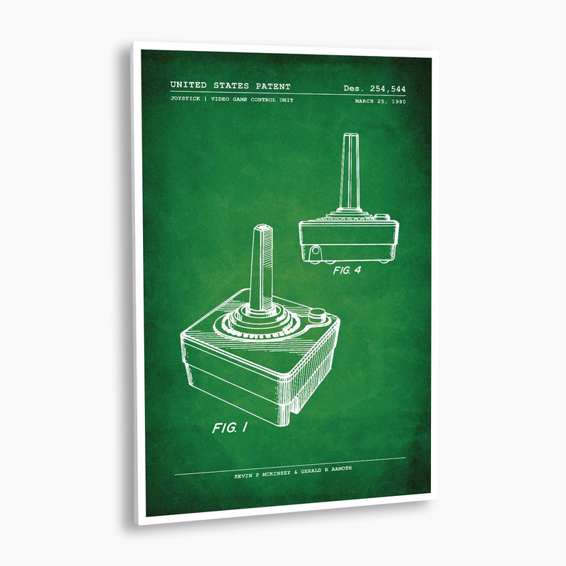 Joystick Patent Poster; Patent Artwork