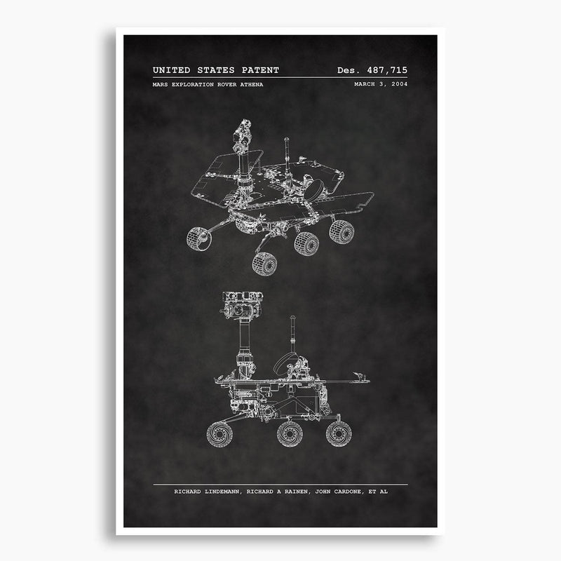 NASA Athena Rover Patent Poster; Patent Artwork