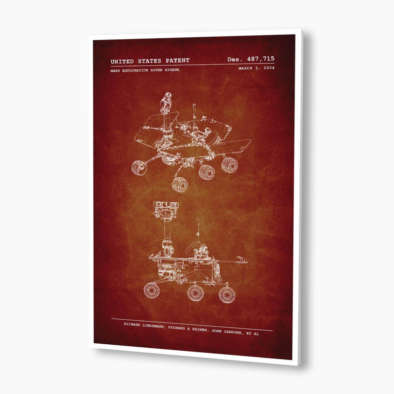 NASA Athena Rover Patent Poster; Patent Artwork