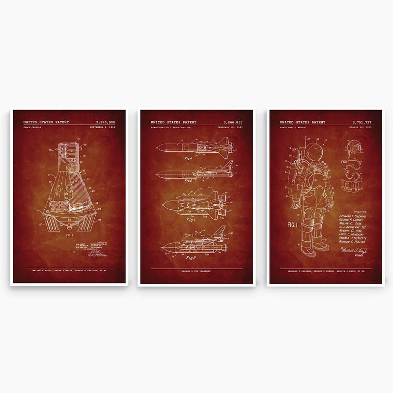 NASA Patent Poster Collection; Patent Artwork