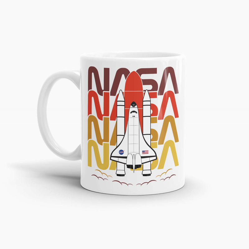 NASA Space Shuttle Illustration Coffee Mug